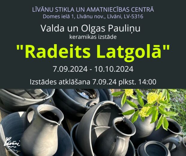 Valda i Olgys Pauliņu izstuodis "Radeits Latgolā" atkluošona @ Leivuona stykla i amatnīceibys centrs