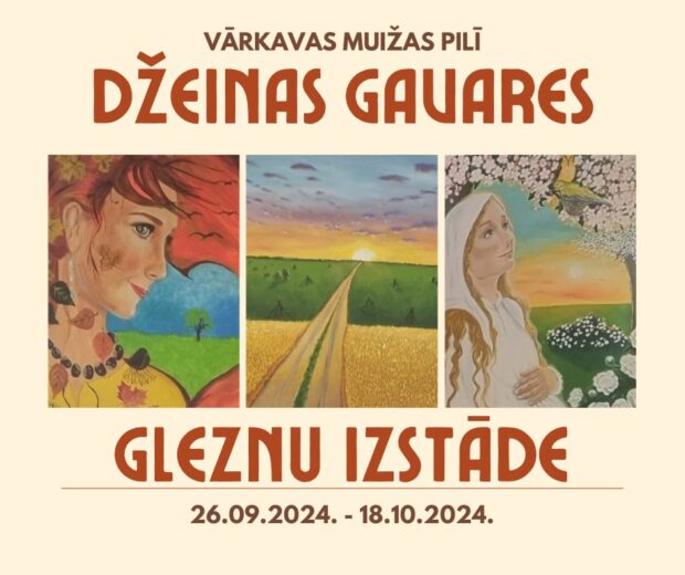 Džeinys Gavaris gleznu izstuode @ Vuorkovys muižys piļs