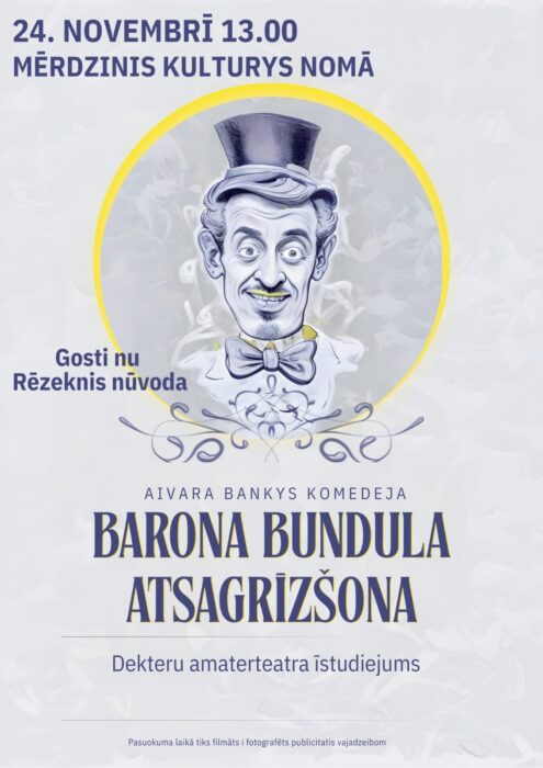 Dekteru amaterteatra izruode "Barona Bundula atsagrīzšona" @ Mērdzinis kulturys noms