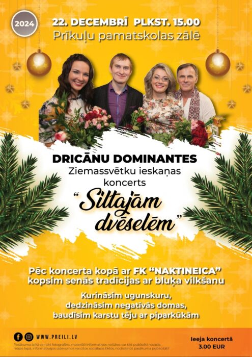 Apvīneibys "Dricānu dominante" koncerts @ Prīkuļu pamatškolys zāle