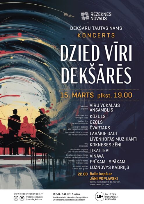 Koncerts "Dzied vīri Dekšārēs" @ Dekšuoru tautys noms